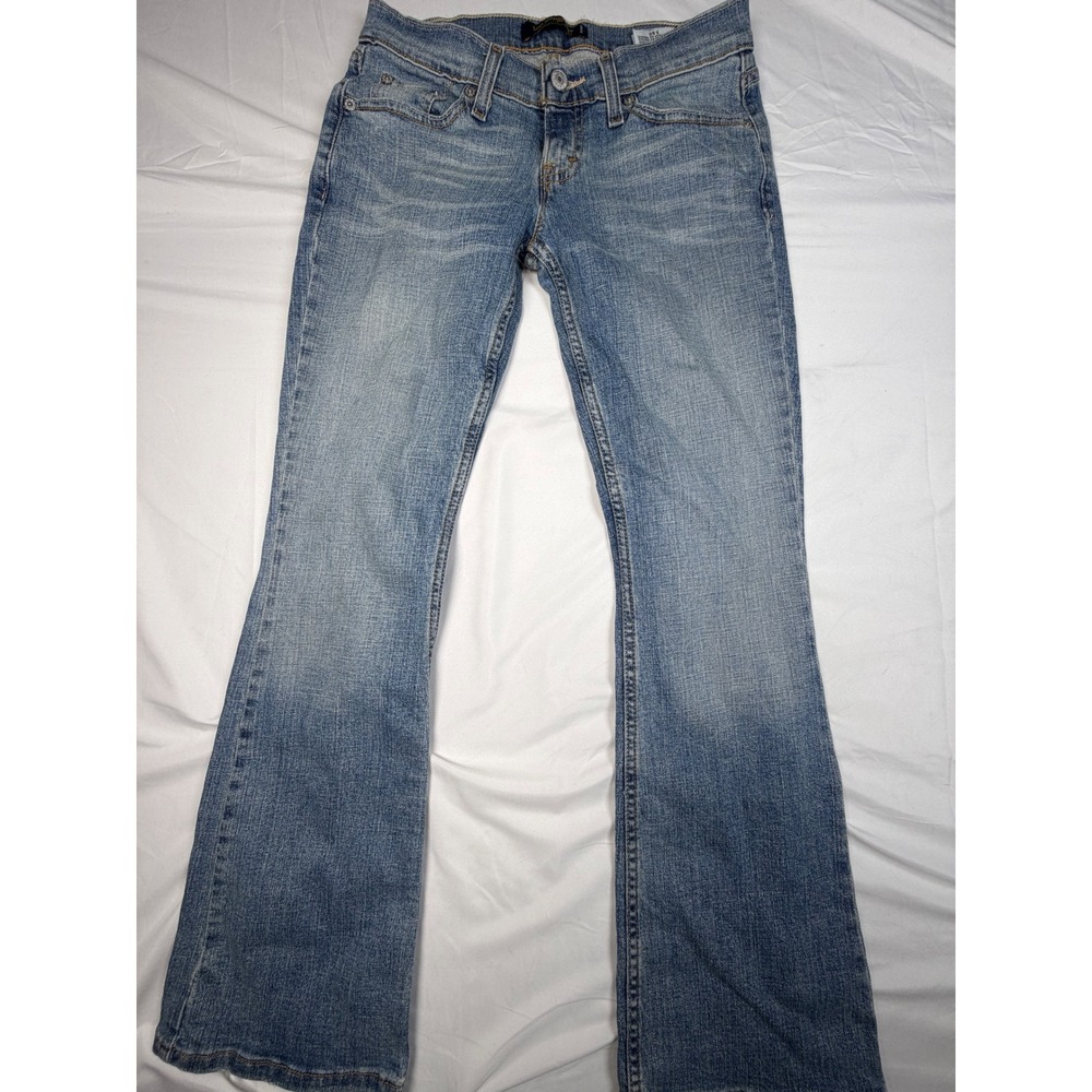 Levis 524 Too Superlow Bootcut Jeans Light Wash Denim 5 S/C 28x29